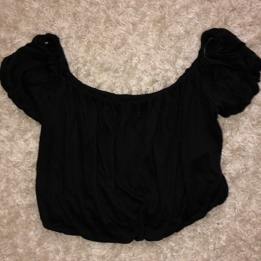Black forever 21 off the shoulder top